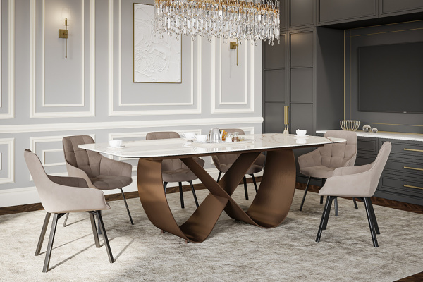 Стул B815-M (B815-m LATTE VL10, BK)